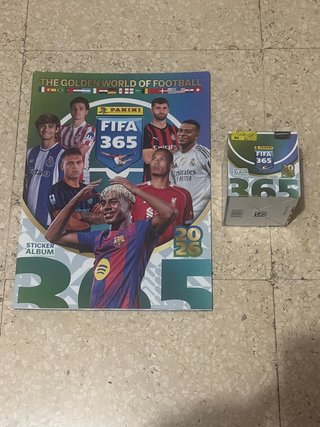 Álbum Panini FIFA 365 2026 + Caja 50 Sobres