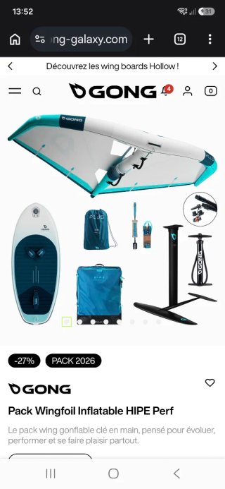 Pack Wingfoil HIPE Perf GONG