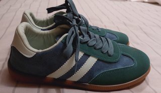 Zapatillas Estilo Samba Verdes Talla 40