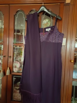 Vestido de fiesta morado Nicchi