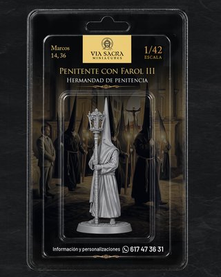 Via Sacra Miniatures Penitente con Farol III 1/42