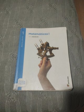 Libro de matemáticas de 1 de bachillerato