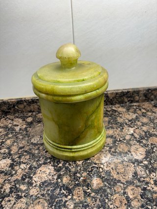 Jarrón de Piedra Verde