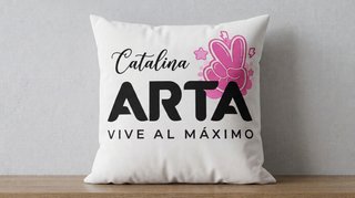 Cojín Personalizado Arta Game con tu nombre