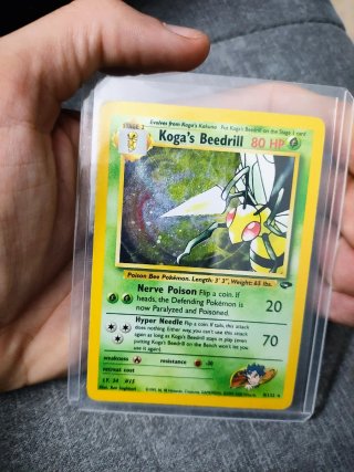 Carta Pokémon Koga's Beedrill HOLO GC9