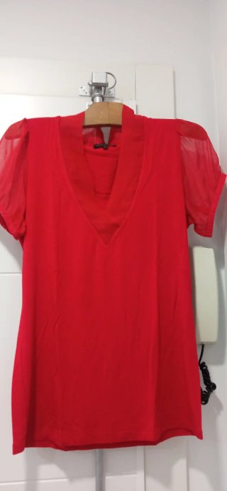 Camiseta Roja Adolfo Dominguez Talla L
