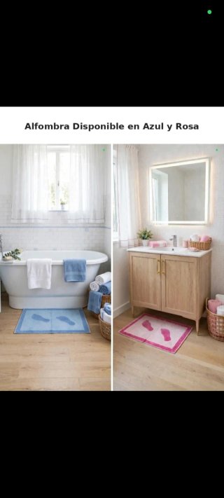 ALFOMBRAS DE BAÑO CON REGALO
