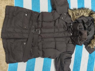 Chaqueta Acolchada Marrón Talla M