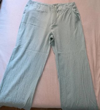 Pantalón Stradivarius Turquesa