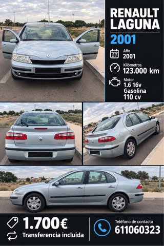 Renault Laguna 1.6 16v 110cv gasolina