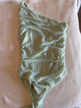Body asimétrico de Tul Turquesa Lefties (XS)