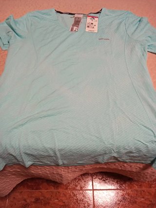 Camiseta deportiva Kiprun turquesa Talla L