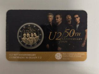Coincard U2 50 Aniversario Irlanda 2026
