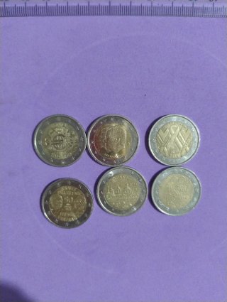 Lote de 6 Monedas .(Lote número.6)