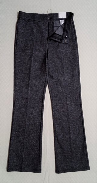 Pantalón largo gris para mujer