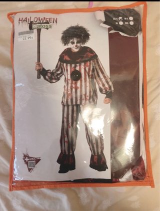 Disfraz Payaso Asesino Halloween Atosa