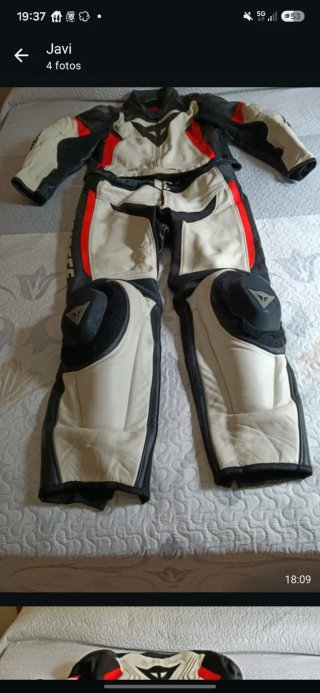 Mono de Moto Dainese de Cuero 2 Piezas