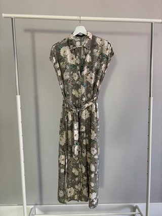 Vestido Largo Floral Zara