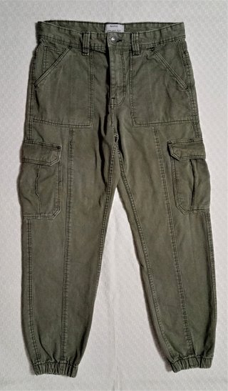 Pantalón largo verde oliva para mujer