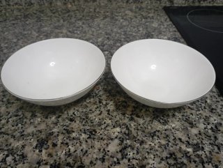 2 Cuencos Zara Home con Ribete Plateado