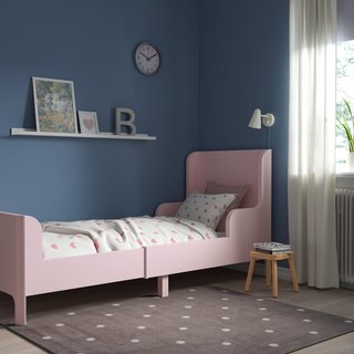 Cama extensible infantil IKEA BUSUNGE rosa