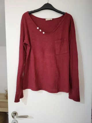 Camiseta manga larga roja