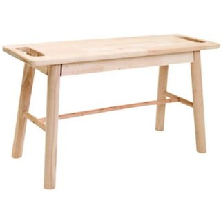 Banco de madera Hevea L82xAn27xAl45cm