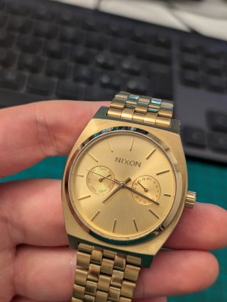 Reloj Nixon Time Teller Deluxe Dorado