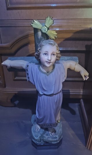 Antigua Escultura Religiosa Niño Jesús