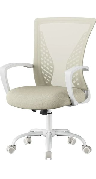 SONGMICS Silla de Oficina giratoria de Malla