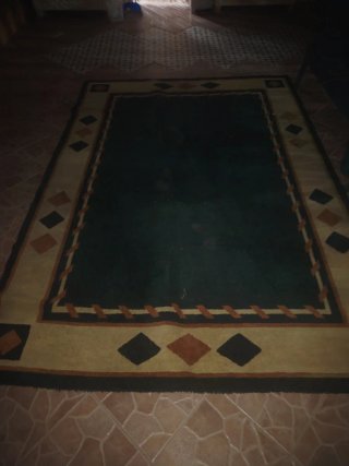 Alfombra Grande con Motivos Geométricos