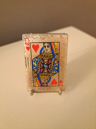Mechero de gas en forma de Naipe de Poker