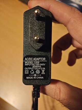 Adaptador Cargador AC/DC 12V 0.5A