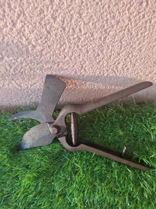 Tijeras de poda de forja con hacha
