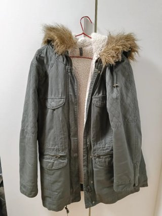 Abrigo Mujer Verde Talla 40