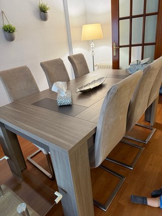 Mesa de Comedor 180x90 con 6 Sillas