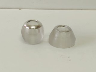 2 Cerilleros Antiguos de Cristal y Plata