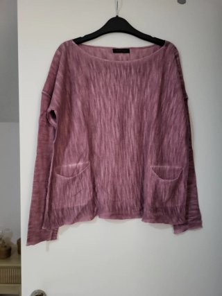 Camiseta de manga larga morada