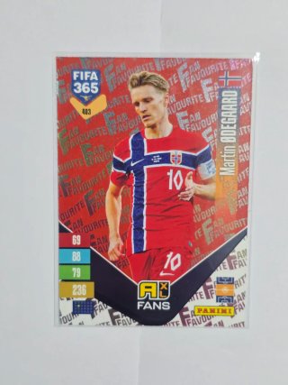 Cromo Panini Martin Ødegaard Fan Favourite