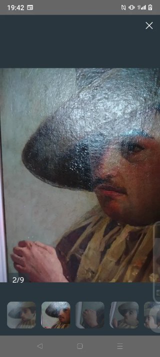 Cuadro al óleo antiguo sXIX