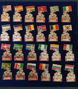 Colección 24 Pins Coca-Cola World Cup USA 94