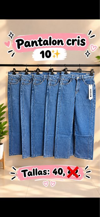 Pantalón Vaquero Azul Talla 40