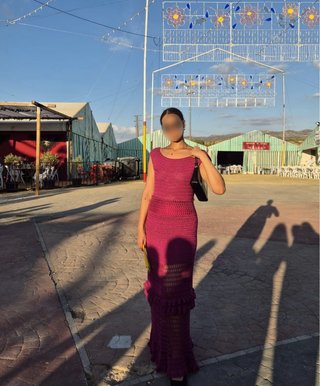 Vestido de crochet artesanal