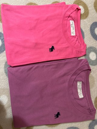 2 Camisetas Abercrombie Kids Talla L