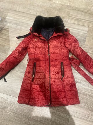 Abrigo Desigual Rojo