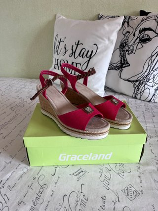 Sandalias Graceland Rojo Talla 38