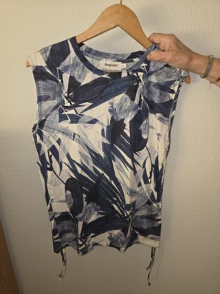 Blusa Desigual Estampada Talla XL