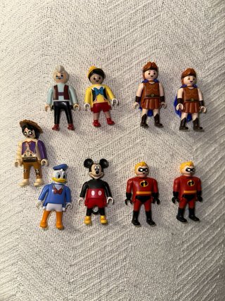Set de 9 Figuras Colección Disney, 1,10€ cada.