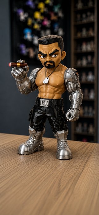 Figura Jax Briggs - Mortal Kombat |25cm | 3D