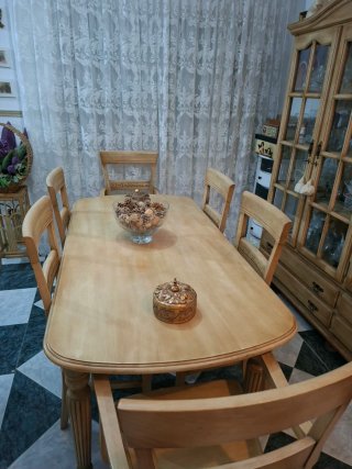 Juego de Comedor de Madera